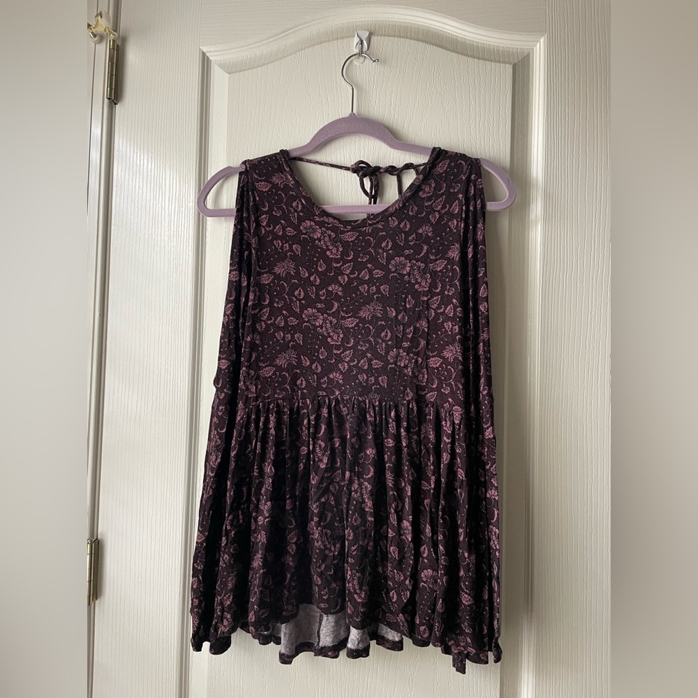 American Eagle Outfitters Women’s Purple Long Sleeve Top in Floral
